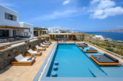 Luxury Villa Ostraco Aegean Sea views, 7 bedrooms in Mykonos